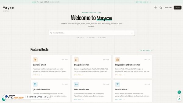 Captura de vayce.app