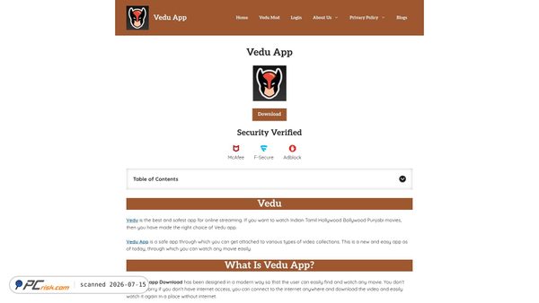 veduapp.org.in screenshot
