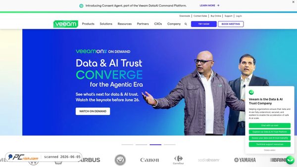 veeam.com screenshot