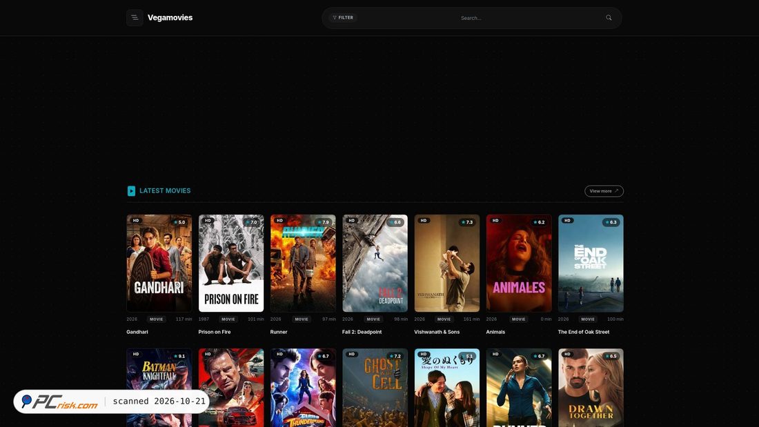 Captura de pantalla de vegamovies.com.pk