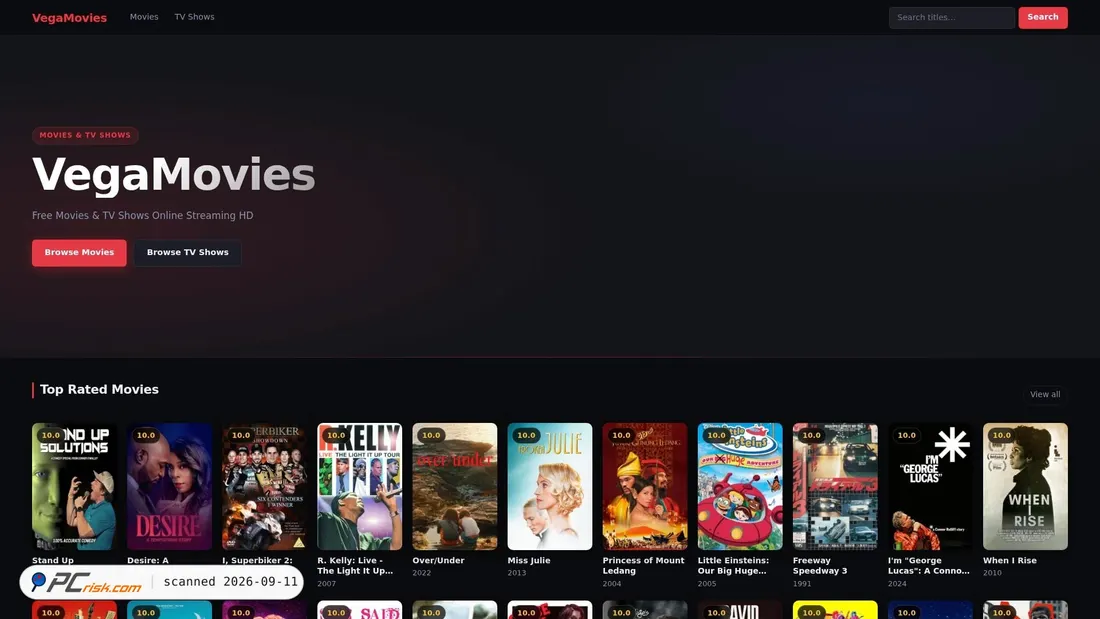 Screenshot of vegamovies1.in