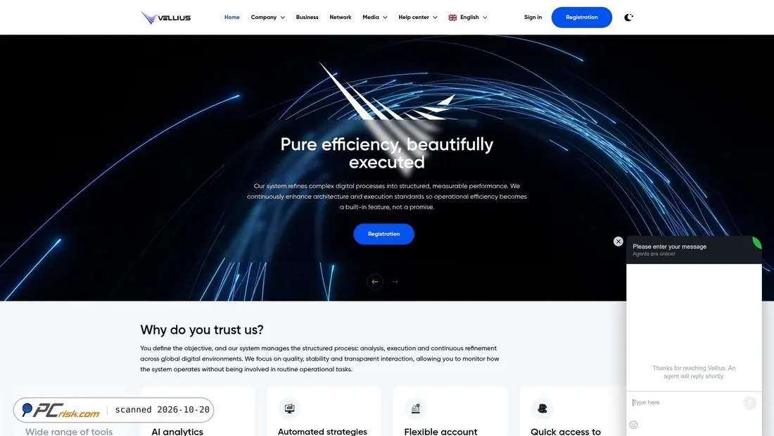 Screenshot of vellius.com