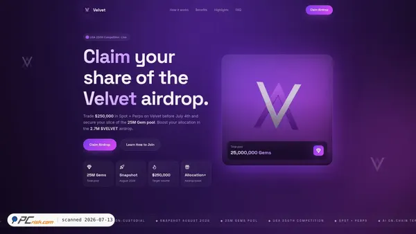 velvefi.top screenshot