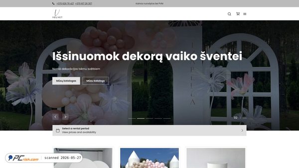 velvet-rent.eu screenshot