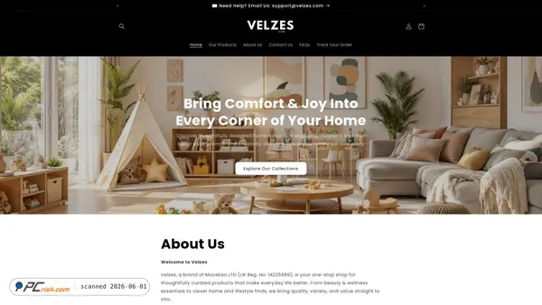 velzes.com screenshot