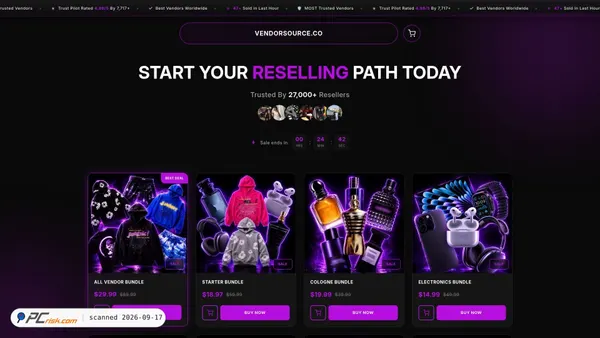 vendorsource.co screenshot
