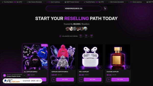 vendorsource.co screenshot
