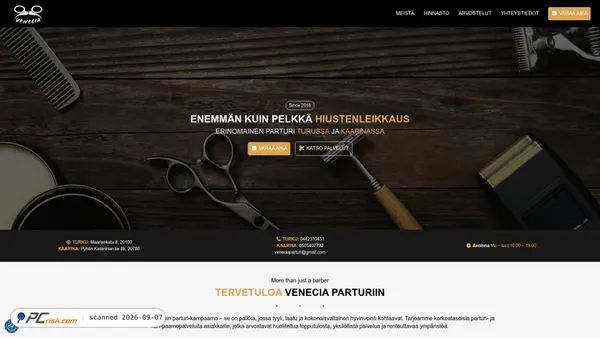 veneciaparturi.fi Screenshot
