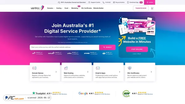 ventraip.net.au screenshot