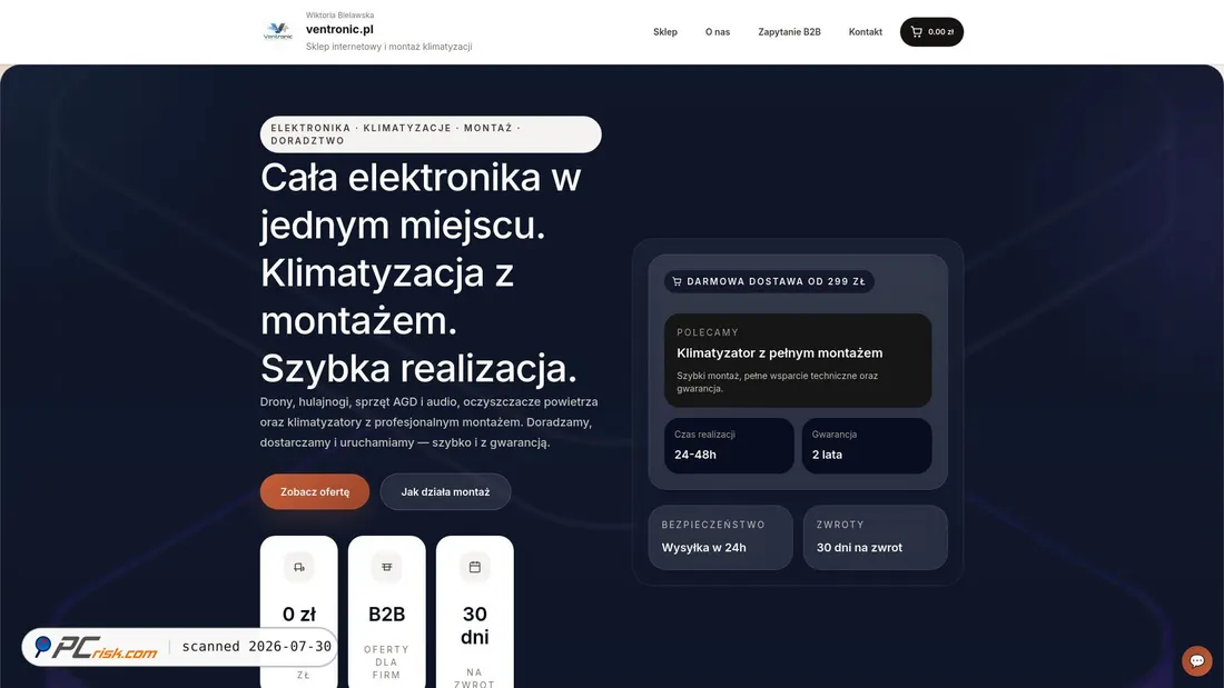 Screenshot of ventronic.pl