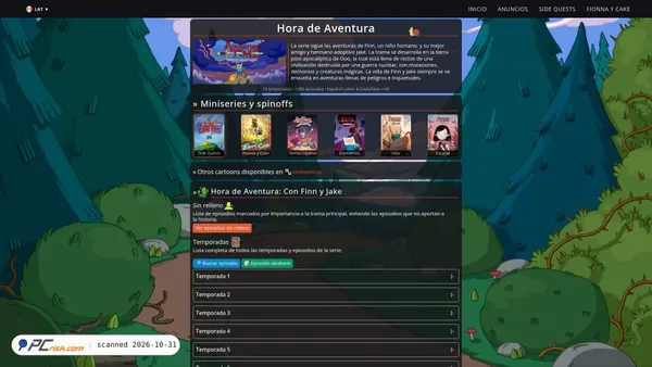 verhoradeaventura.online screenshot