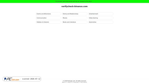 verifycheck-binance.com screenshot
