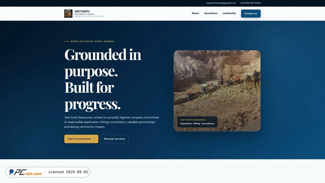 Screenshot von verl.com.ng