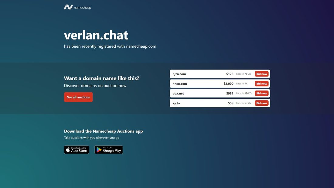 Screenshot van verlan.chat