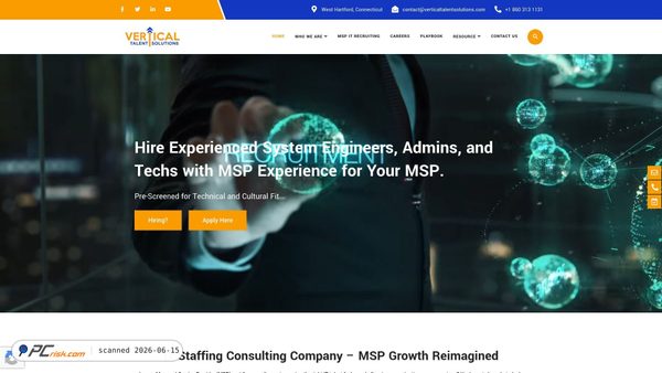 verticaltalentsolutions.com screenshot