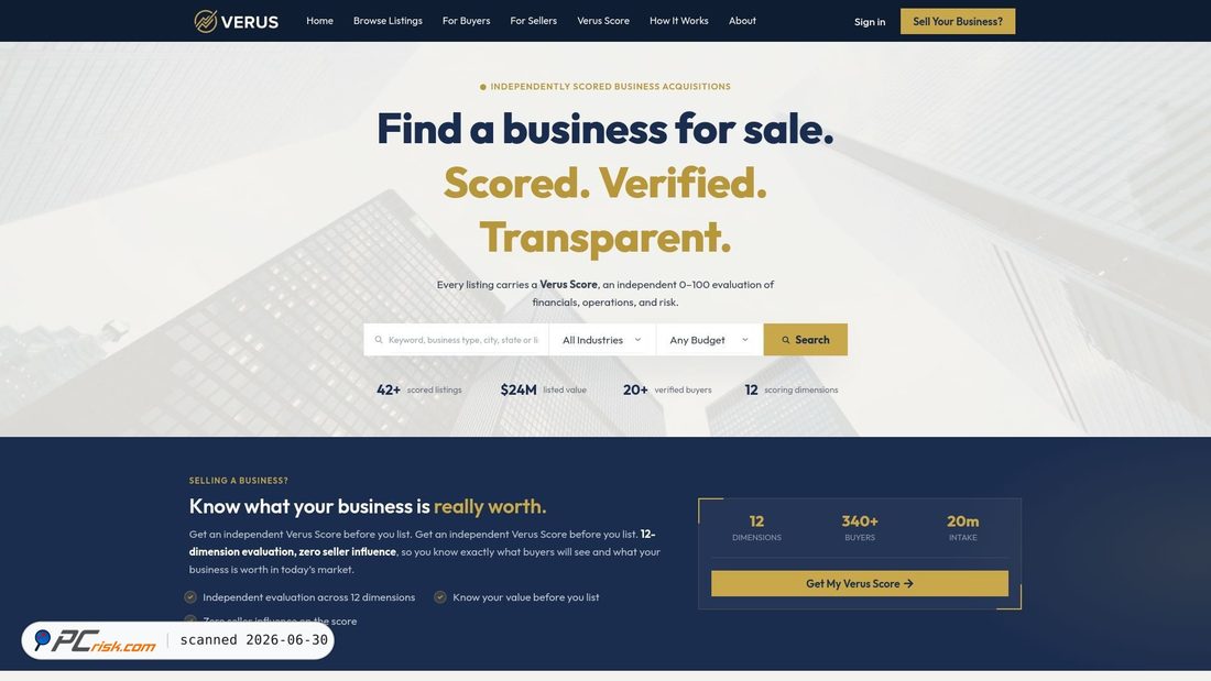 Zrzut ekranu verusbrokerage.com