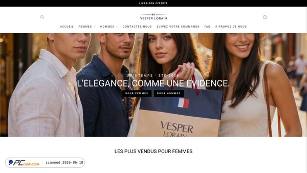 vesperlorain.com screenshot