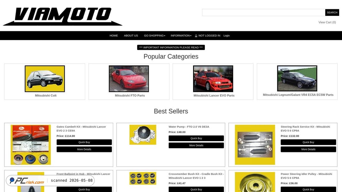 Screenshot of viamoto.co.uk