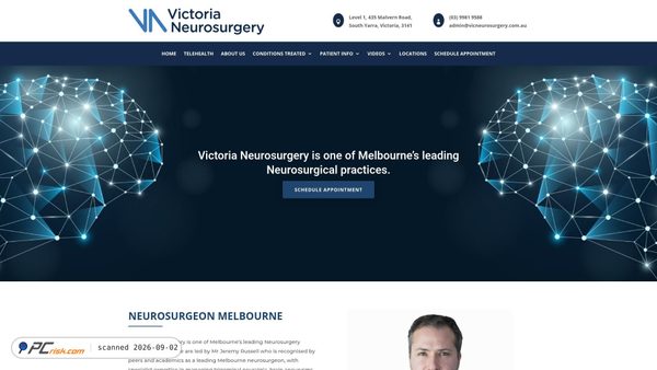 Capture d’écran de vicneurosurgery.com.au