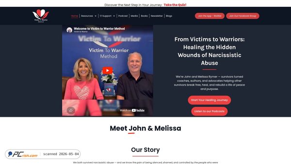 victimtowarriormethod.com screenshot