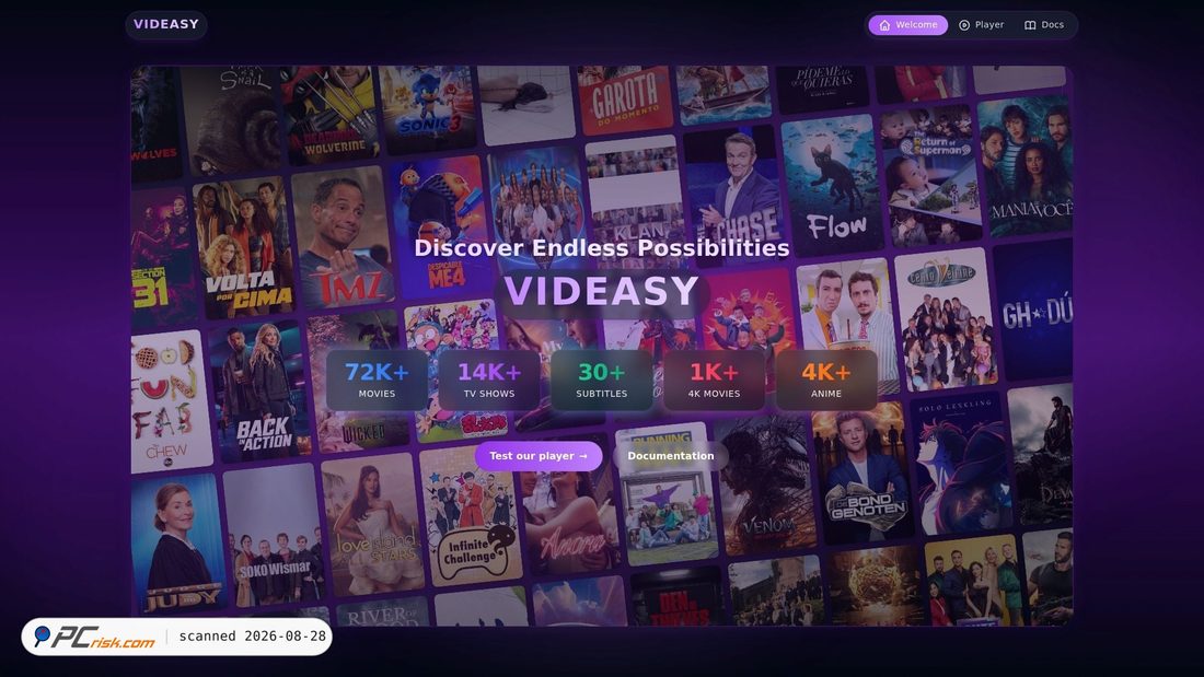 Screenshot von videasy.to