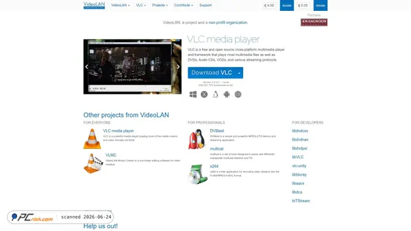 videolan.org screenshot