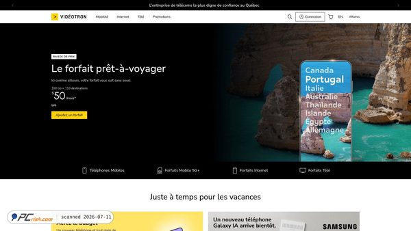 videotron.ca screenshot