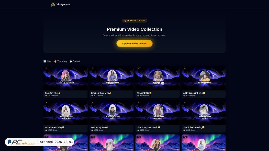 Screenshot of videymyca.online