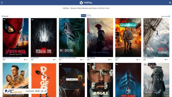 Screenshot di vidplay.top