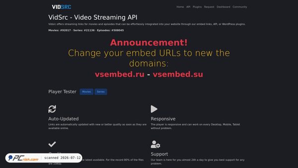 vidsrcme.ru screenshot