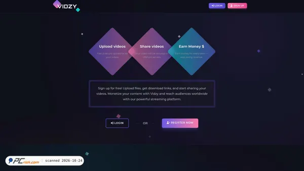 vidzy.org screenshot