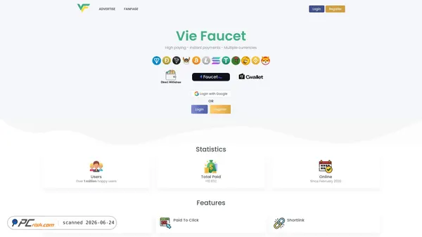viefaucet.com screenshot
