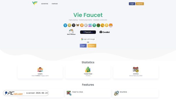 viefaucet.com screenshot