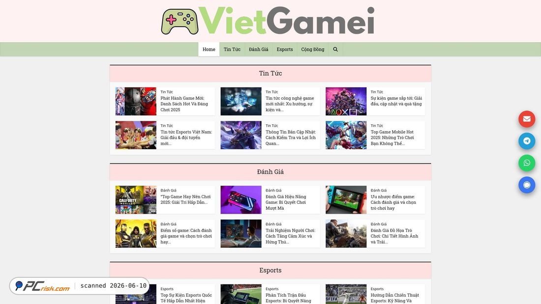 Screenshot of vietgamei.com