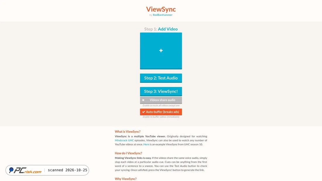 Capture d’écran de viewsync.net