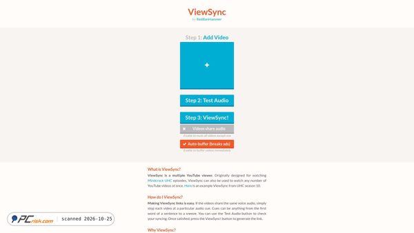 Capture d’écran de viewsync.net