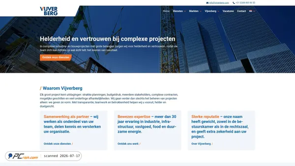 vijverberg.com screenshot