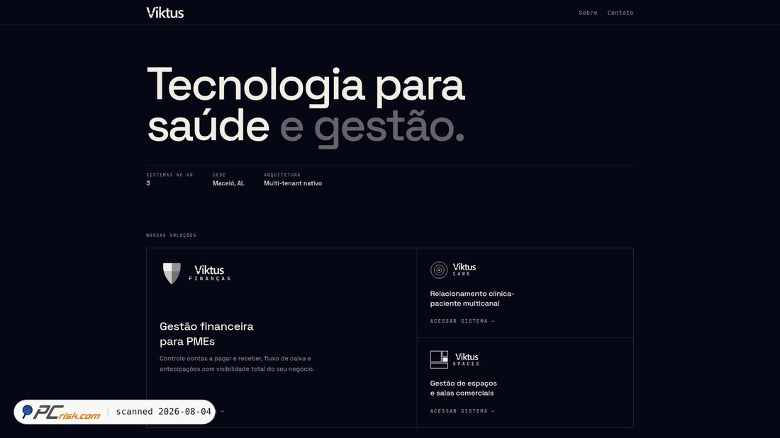 Screenshot of viktus.com.br