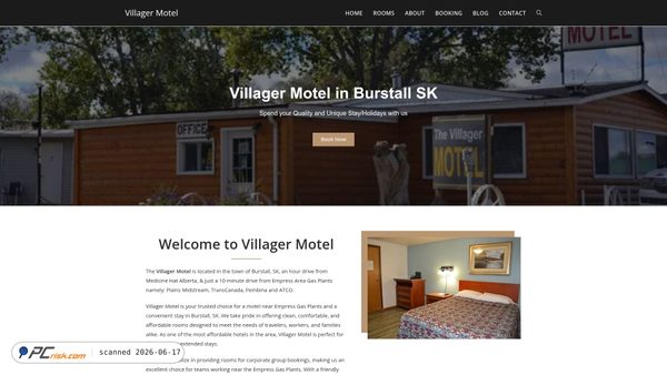 villagermotel.ca screenshot