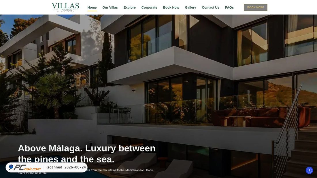 Captura de pantalla de villaspinaresdesananton.com
