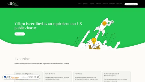 villgro.org screenshot