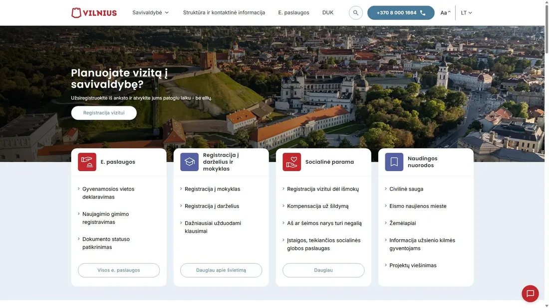 Screenshot von vilnius.lt