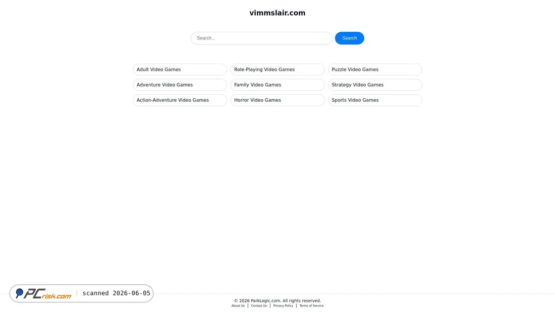 Screenshot van vimmslair.com