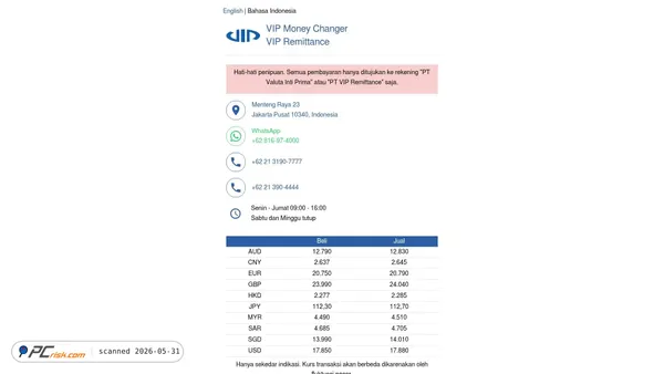 vip.co.id screenshot