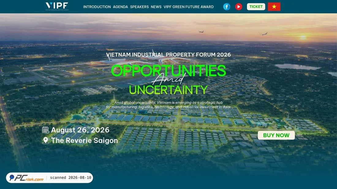 Screenshot of vipf.vir.com.vn