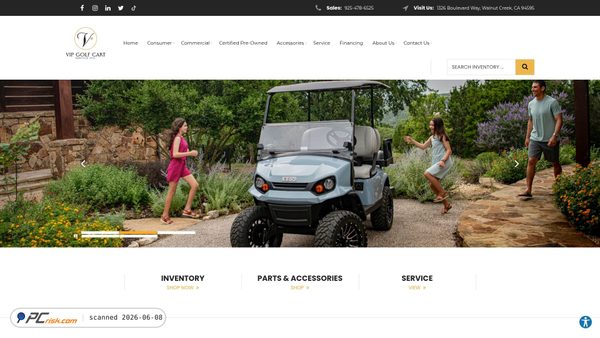 vipgolfcartservice.com screenshot