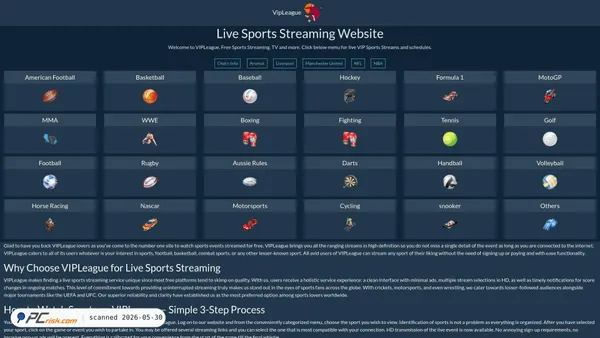 vipleague.ws screenshot