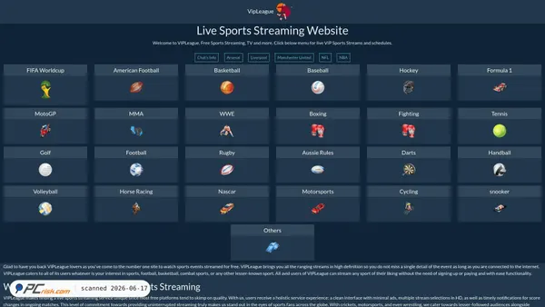 vipleague.ws screenshot