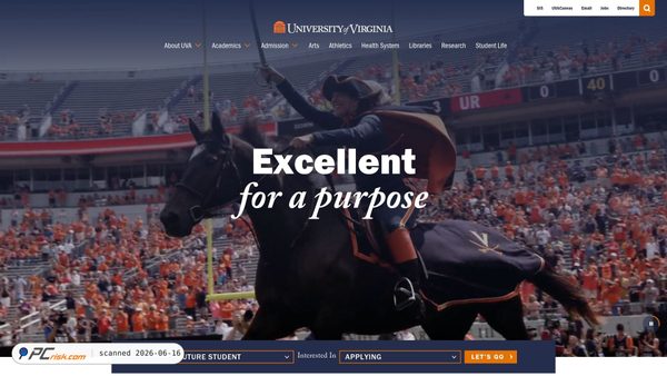 virginia.edu screenshot