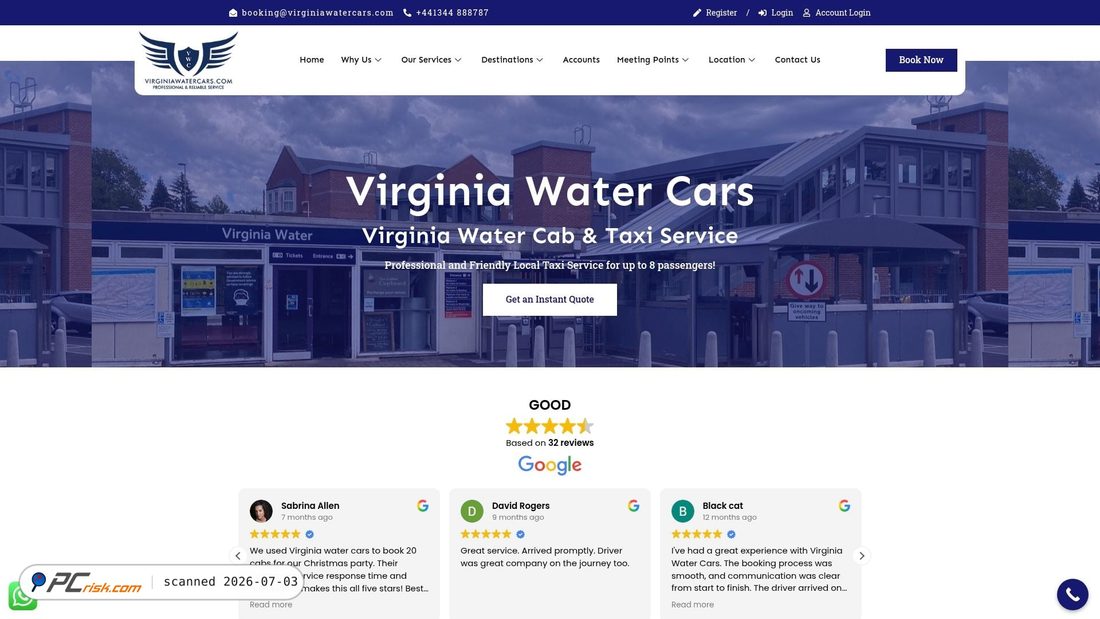 Screenshot von virginiawatercars.com
